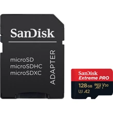 Карта памяти SanDisk 128GB microSD C10 UHS-I U3 Extreme Pro V30 + SD (SDSQXCD-128G-GN6MA): Тип карты MicroSDXC