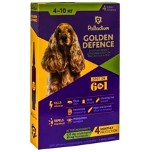 Капли на холку Palladium Golden Defence от паразитов для собак весом от 4 до 10 кг, 1 мл (4820150200664): Тип Капли