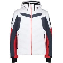 Гірськолижна куртка CMP Man Jacket Zip Hood (31W0327-A001) 46 біла з капюшоном: Вид Гірськолижні куртки
