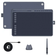 Графический планшет Huion HS611 Grey + перчатка: Формат поверхности A5