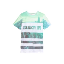 Футболка H&M 911-343006 146-152 см зеленая: Тип Футболки
