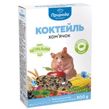 Корм Коктейль для грызунов Хомячок 0.5 кг картон: Вид Корм