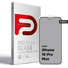 Защитное стекло для iPhone ArmorStandart Tempered Glass Pro Anti-spy Matte Black for iPhone 16 Pro Max (ARM79400): Тип защиты экрана на экран
