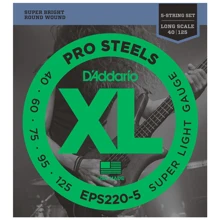Струна для гитар Струны D`ADDARIO EPS220-5 XL PRO STEELS SUPER LIGHT 5 STRING 40-125: Тип Комплект струн