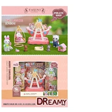 Игровой набор с флоксовыми животными, качели на площадке (6654): Производитель Noname
