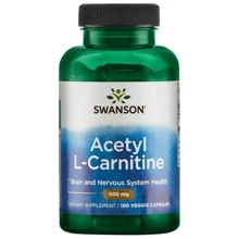 Swanson Acrtyl L-Carnitine, 500 mg, 100 Veggie Capsules (SWA-11649): Тип L Карнитин