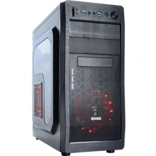 Корпус QUBE QB928A Black Red LED (QB928A_WRNU3): Форм-фактор материнської плати ATX / Micro-ATX / Mini-ITX