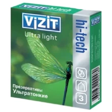 Презервативи латексні VIZIT HI-TECH Ultra light ультратонкі №3: Тип Ультратонкі