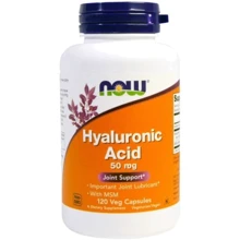 NOW Foods Hyaluronic Acid 50 mg Гіалуронова кислота 120 капсул: Тип Гіалуронова кислота