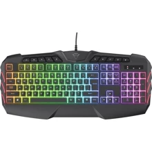 Клавиатура Trust GXT881 Odyss Semi-Mech USB Black (24303): Подключение проводное