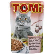 Влажный корм для кошек TOMi Телятина и индюшатина 100 г: Тип Заменители молока
