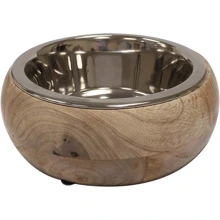 Миска Croci Gryfino нержавіюча сталь / дерево 0.80 л 20 см (C6159827): Тип Миски