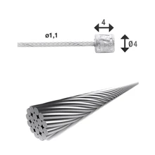 Тросик переключения XLC SH-X17 Ø 1.1/ 2 250 мм: undefined undefined