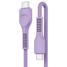 Кабель ArmorStandart Cable USB-C to USB-C 3A 1m Purple (ARM65291): Тип USB-C - USB-C