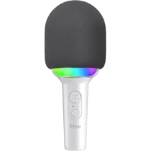 Мікрофон для караоке Fifine RGB E2W White: Тип Вокальные