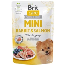 Brit Care Dog Mini Rabbit&Salmon fillets in gravy pouch 85 г: Тип Влажный корм