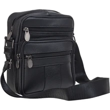 Мужская сумка через плечо Buffalo Bags черная (SHIM500A-black): Пол Мужской