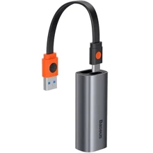 Адаптер Baseus Adapter USB-A / USB-C to Ethernet Dark Grey (CAHUB-AF0G): Колір сірий