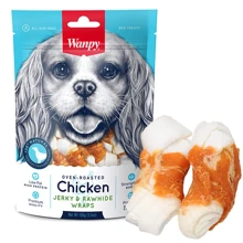 Ласощі для собак Wanpy Chicken Jerky & Rawhide Wraps кістка з в'яленою куркою 100 г: undefined undefined