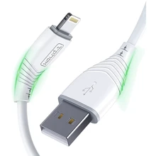 Кабель T-PHOX USB Cable to Lightning Nature 3A 1.2m White (T-L830 White): Тип USB Cable - Lightning