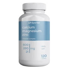 Sporter Calcium Magnesium Zinc 120 Tablets (817072): Тип Магний + Кальций
