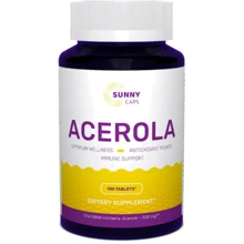 Sunny Caps Acerola 500 mg Ацерола 100 таблеток: Форма выпуска Таблетки