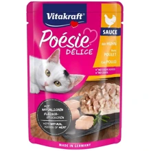 Влажный корм для котов Vitakraft Poésie Délice pouch курица в соусе 85 г (35284): Тип Влажный корм