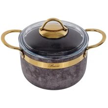 Каструля Brioni Royal Stone Tigereye Gold антипригарна 18 см 2.5 л (764-038): Тип Традиционная