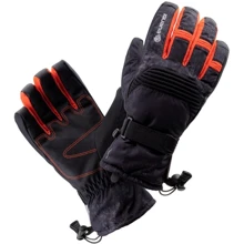 Мужские горнолыжные перчатки Iguana Kaito (KAITO-BLACK/CHERRY TOMATO) S-M черные: Пол Мужской
