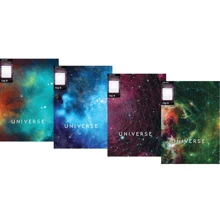 Комплект папок А4 с боковым прижимом Optima CLIP В "Universe", ассорти, 600 мкм, 10 ед. (O31271): undefined undefined