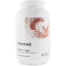 Thorne Research Medipro Vegan All-In-One 49.7 oz (1,410 g) Shake Chocolate Суперфуд, мульти-комплекс белка вегетарианский: Тип Мультивитамины