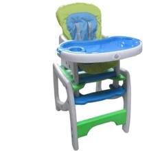 Стульчик для кормления Miracolo HC-30H Blue-green (Голубой с салатовым): Тип Стульчик-трансформер/ качалка