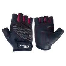 Перчатка для фитнеса Sporter Women (MFG-204.4 A) - Black/Pink - S: Пол Для женщин