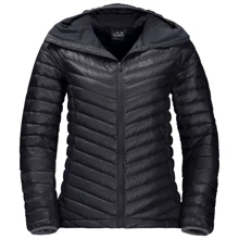 Пуховик Jack Wolfskin Atmosphere JKT W 1204431-6000 40 чорний демісезонний з капюшоном: Сезон Демисезон