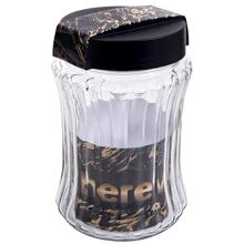 Емкость для хранения HEREVIN Yellow Black Marble 1.25л (190904-002): Тип Банка c крышкой