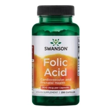 Swanson Folic Acid 800 mcg Фолієва кислота 250 капсул: Форма випуску капсули