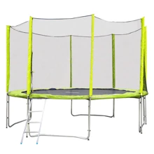 Батут inSPORTline Froggy PRO с защитной сеткой и лестницей 366cm желтый (9775-1): Производитель inSPORTline