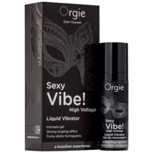 Жидкий вибратор Orgie Sexy Vibe! High Voltage, 15 мл, эффект мурашек + очень мощная вибрация: Форма выпуска Жидкий вибратор