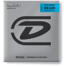 Струна для гитар Набор струн DUNLOP DBMMS45125 Marcus Miller Bass Super Bright Bass Strings 5-STRING (45-125): Тип Комплект струн