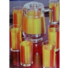 Набір для напоїв Luminarc Orange Stripes G1977 (7 пр.): undefined undefined
