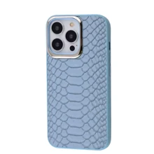 Чехол для iPhone Kajsa Snake Pattern Sierra Blue for iPhone 13 Pro: Цвет голубой