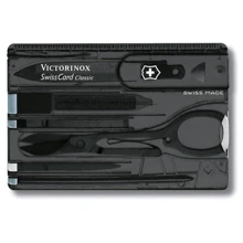 Мультитул Victorinox Swisscard 82x54x4мм/10предметов/черный-прозрачный (0.7133.T3): Тип Карта