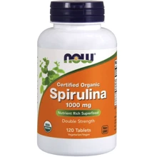 NOW Foods SPIRULINA 1000 mg ORG 120 TABS Спирулина: Форма выпуска Таблетки