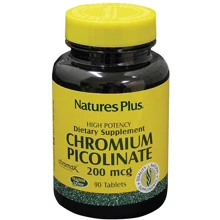 Natures Plus, Chromium Picolinate 200 mcg, 90 tabs (NTP3486): Форма випуску таблетки