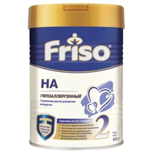 Дитяча Суміш Frisoлак 2 ГА з 6 до 12 міс., 400гр (8716200716482): Тип Суміші молочні