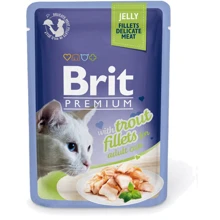 Влажный корм для кошек с филе форели в желе Brit Premium Cat pouch 85 г (8595602518494): Тип паучи
