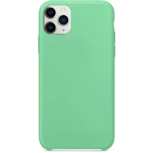 Чехол для iPhone Mobile Case Silicone Soft Cover Spearmint for iPhone 11 Pro: Цвет зеленый