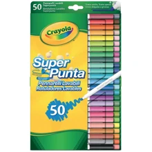 Набір фломастерів Supertips (washable) Crayola, 50 шт (7555): Тип змиваються