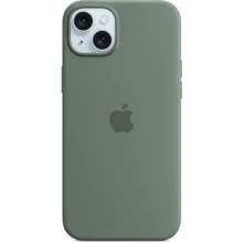 Чехол для iPhone Apple iPhone 15 Plus Silicone Case with MagSafe - Cypress (MT183ZM/A): Цвет зеленый