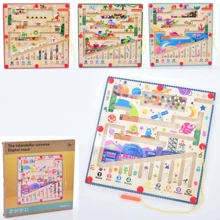Магнитная доска-лабиринт BabyToys 4 вида (MD 0831): Тип детская головоломка